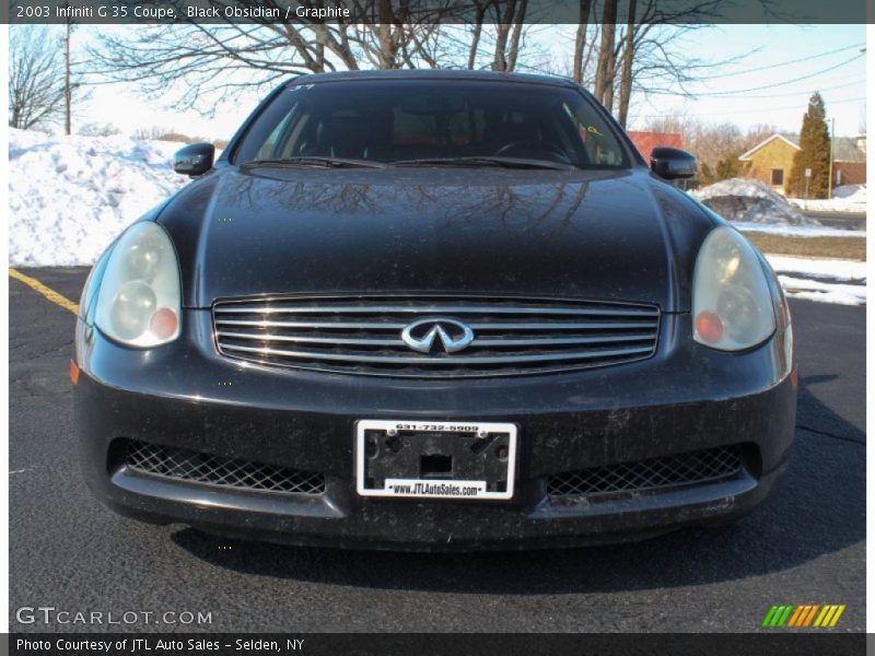 Black Obsidian / Graphite 2003 Infiniti G 35 Coupe