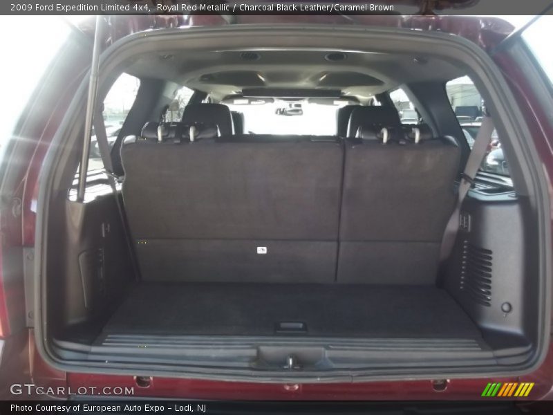 Royal Red Metallic / Charcoal Black Leather/Caramel Brown 2009 Ford Expedition Limited 4x4