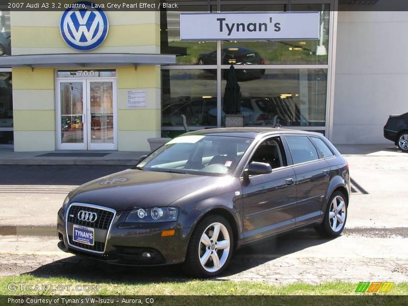 Lava Grey Pearl Effect / Black 2007 Audi A3 3.2 quattro