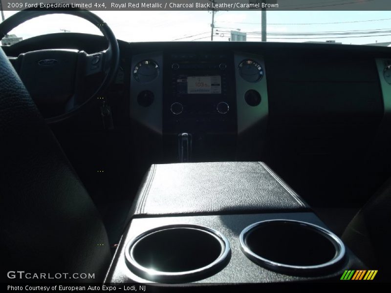 Royal Red Metallic / Charcoal Black Leather/Caramel Brown 2009 Ford Expedition Limited 4x4