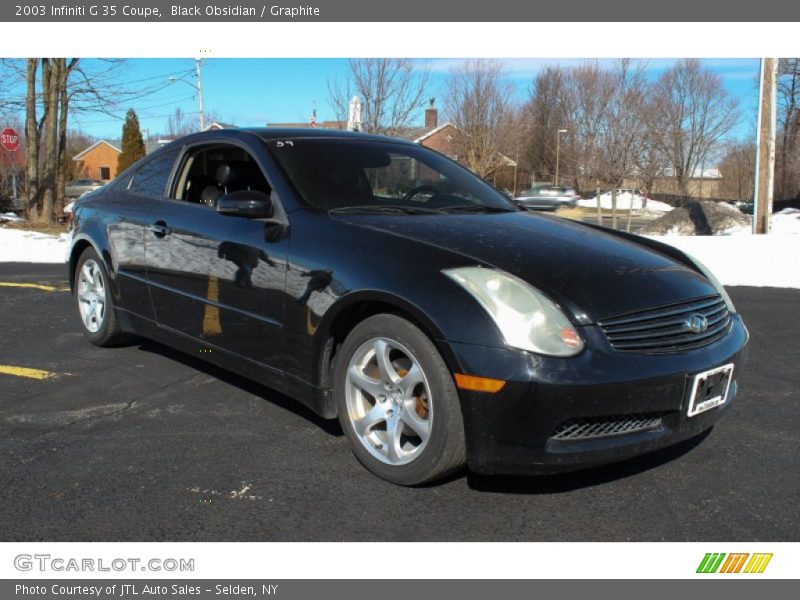 Black Obsidian / Graphite 2003 Infiniti G 35 Coupe