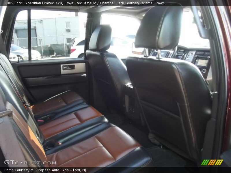 Royal Red Metallic / Charcoal Black Leather/Caramel Brown 2009 Ford Expedition Limited 4x4