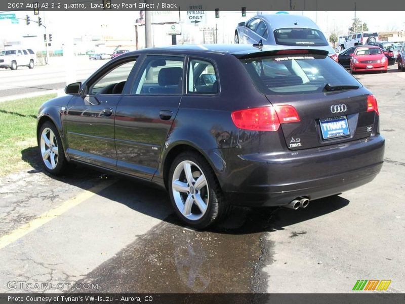 Lava Grey Pearl Effect / Black 2007 Audi A3 3.2 quattro
