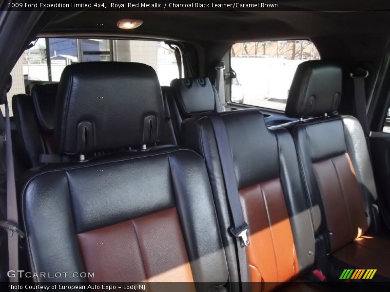 Royal Red Metallic / Charcoal Black Leather/Caramel Brown 2009 Ford Expedition Limited 4x4
