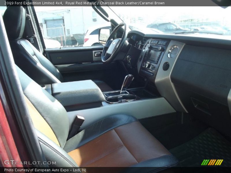 Royal Red Metallic / Charcoal Black Leather/Caramel Brown 2009 Ford Expedition Limited 4x4