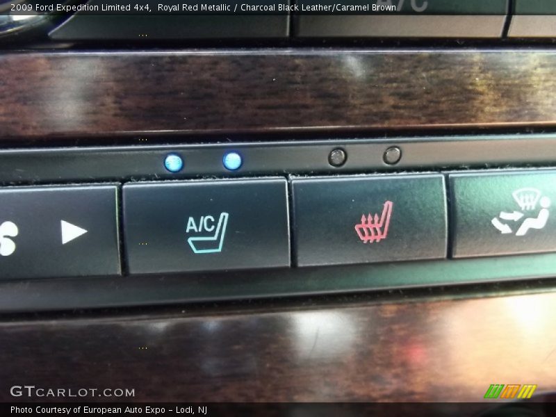 Royal Red Metallic / Charcoal Black Leather/Caramel Brown 2009 Ford Expedition Limited 4x4