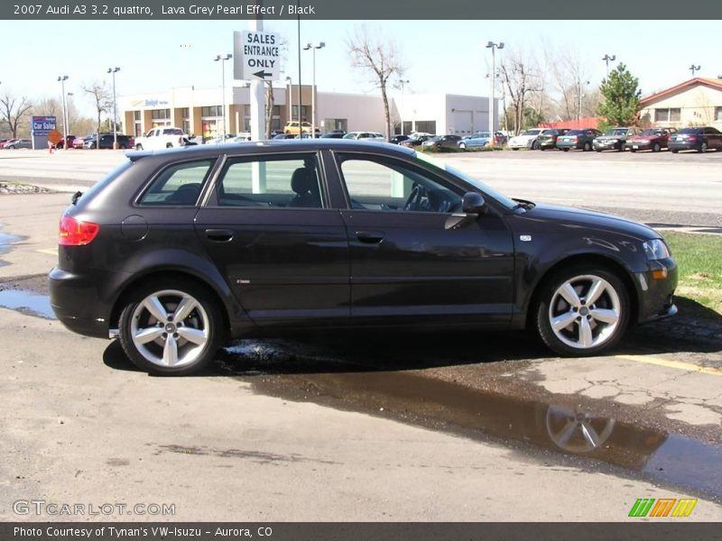 Lava Grey Pearl Effect / Black 2007 Audi A3 3.2 quattro