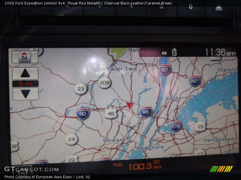 Royal Red Metallic / Charcoal Black Leather/Caramel Brown 2009 Ford Expedition Limited 4x4