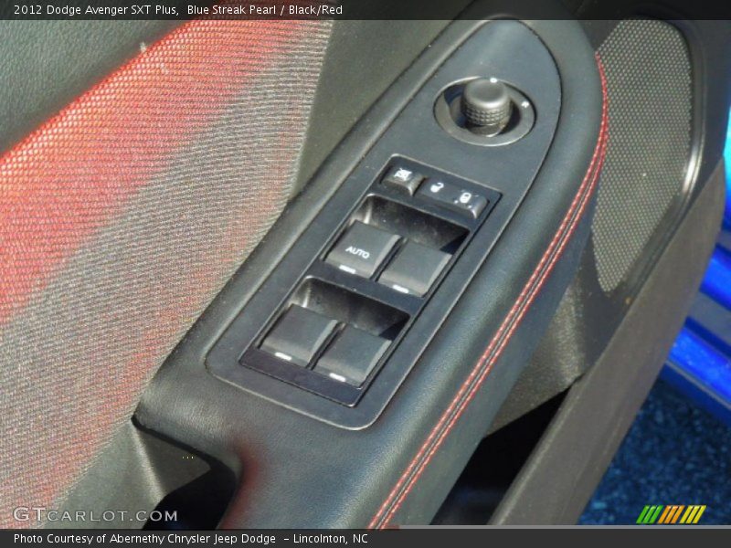 Blue Streak Pearl / Black/Red 2012 Dodge Avenger SXT Plus