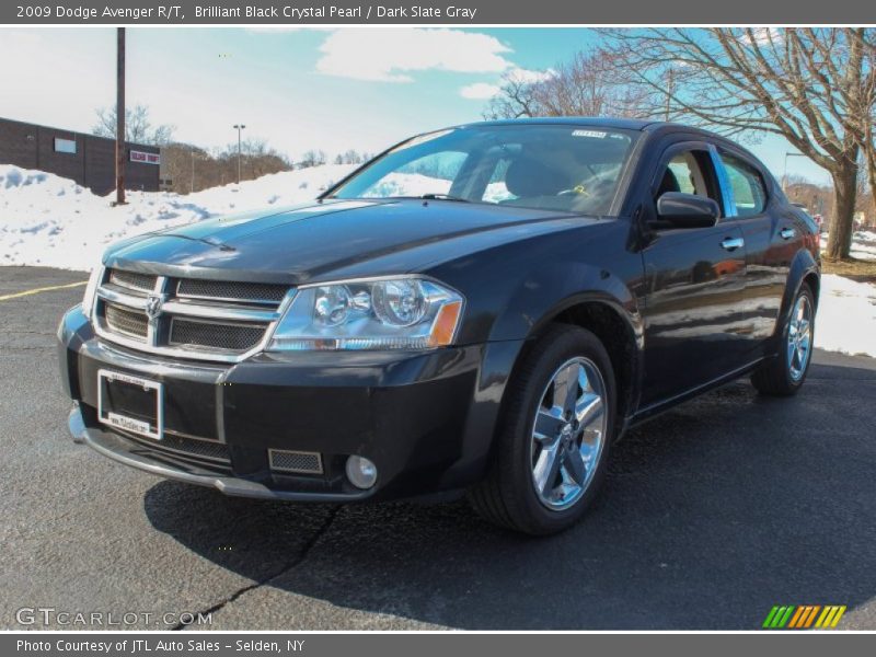 Brilliant Black Crystal Pearl / Dark Slate Gray 2009 Dodge Avenger R/T