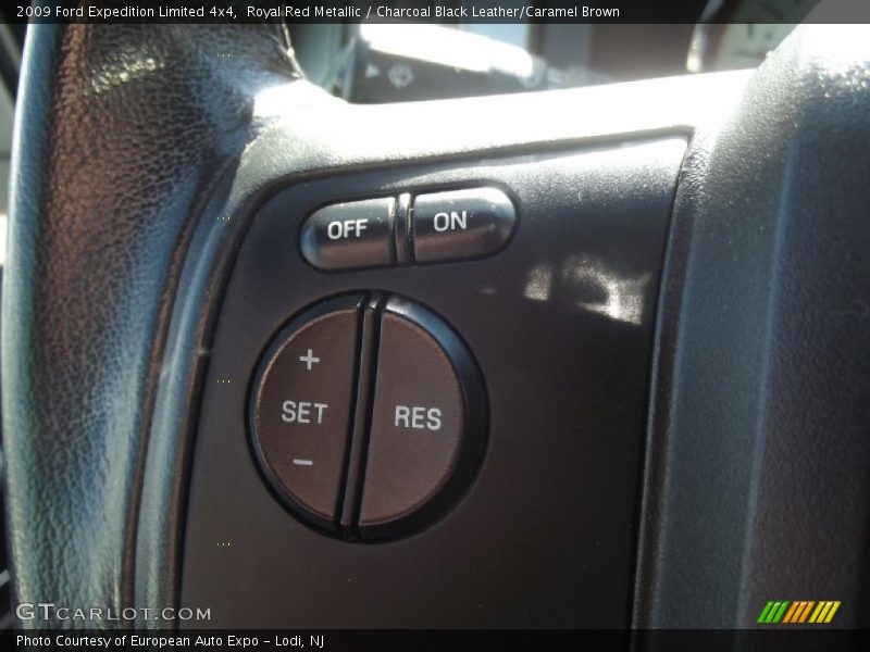 Royal Red Metallic / Charcoal Black Leather/Caramel Brown 2009 Ford Expedition Limited 4x4