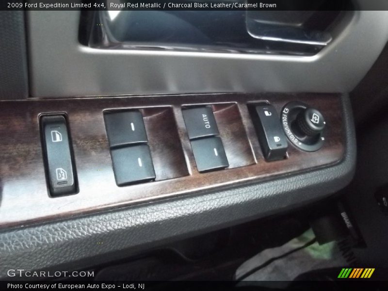 Royal Red Metallic / Charcoal Black Leather/Caramel Brown 2009 Ford Expedition Limited 4x4