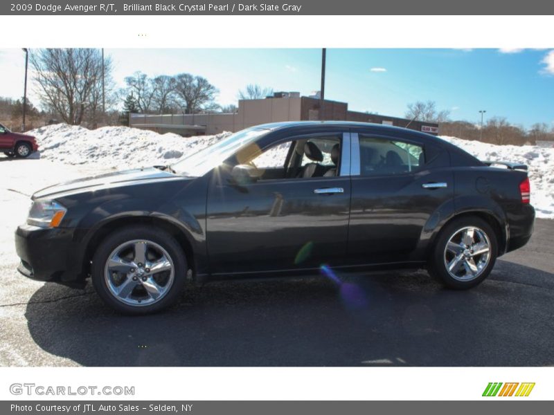 Brilliant Black Crystal Pearl / Dark Slate Gray 2009 Dodge Avenger R/T