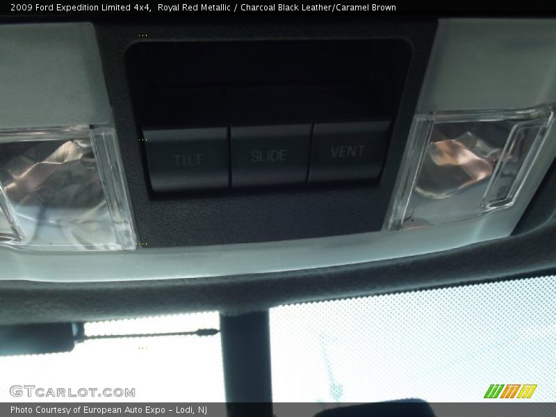 Royal Red Metallic / Charcoal Black Leather/Caramel Brown 2009 Ford Expedition Limited 4x4