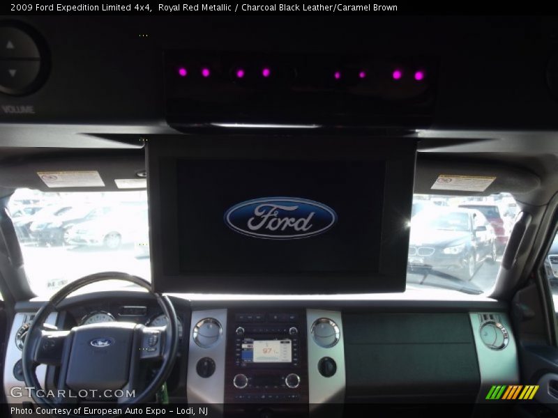 Royal Red Metallic / Charcoal Black Leather/Caramel Brown 2009 Ford Expedition Limited 4x4