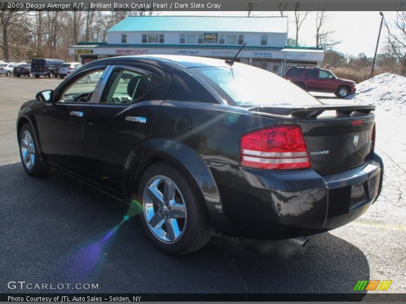 Brilliant Black Crystal Pearl / Dark Slate Gray 2009 Dodge Avenger R/T