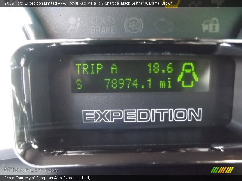 Royal Red Metallic / Charcoal Black Leather/Caramel Brown 2009 Ford Expedition Limited 4x4