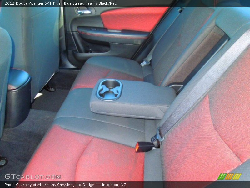 Blue Streak Pearl / Black/Red 2012 Dodge Avenger SXT Plus
