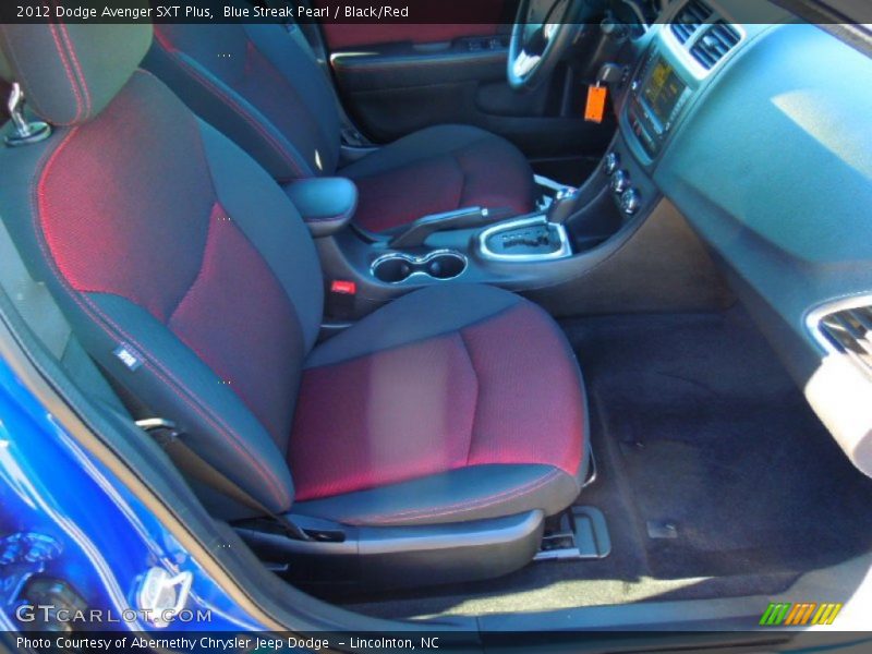 Blue Streak Pearl / Black/Red 2012 Dodge Avenger SXT Plus