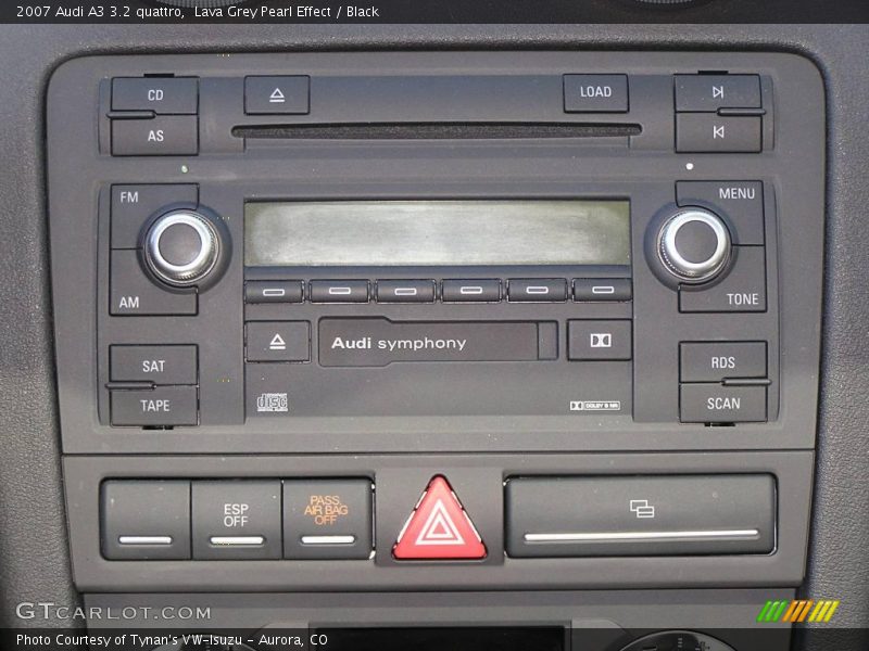 Lava Grey Pearl Effect / Black 2007 Audi A3 3.2 quattro