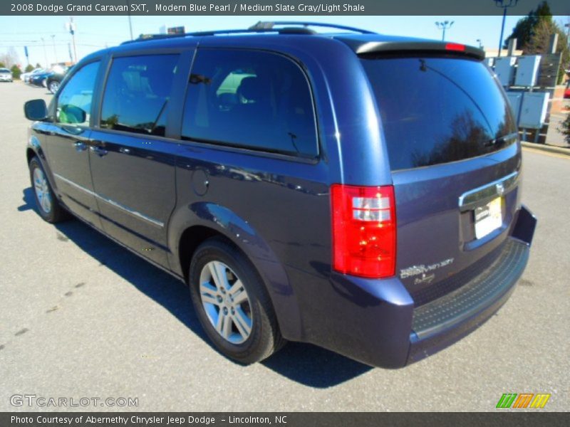 Modern Blue Pearl / Medium Slate Gray/Light Shale 2008 Dodge Grand Caravan SXT