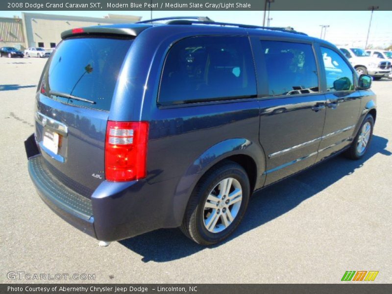 Modern Blue Pearl / Medium Slate Gray/Light Shale 2008 Dodge Grand Caravan SXT