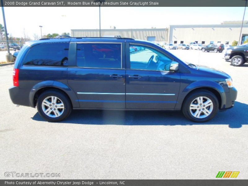 Modern Blue Pearl / Medium Slate Gray/Light Shale 2008 Dodge Grand Caravan SXT