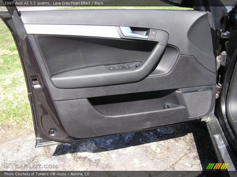 Lava Grey Pearl Effect / Black 2007 Audi A3 3.2 quattro