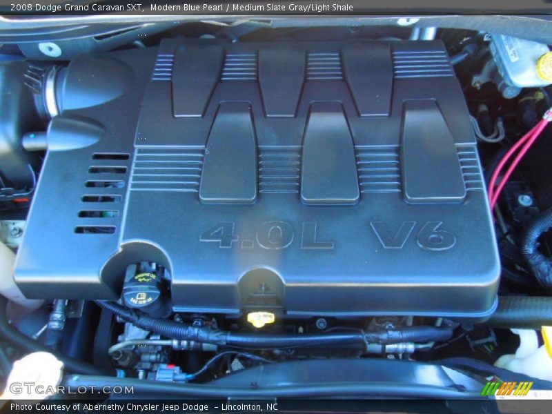 Modern Blue Pearl / Medium Slate Gray/Light Shale 2008 Dodge Grand Caravan SXT