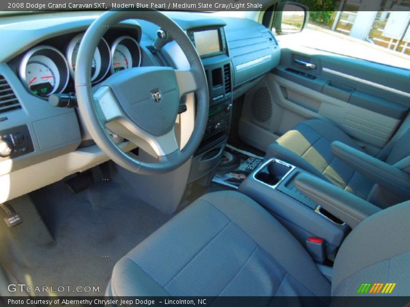 Modern Blue Pearl / Medium Slate Gray/Light Shale 2008 Dodge Grand Caravan SXT