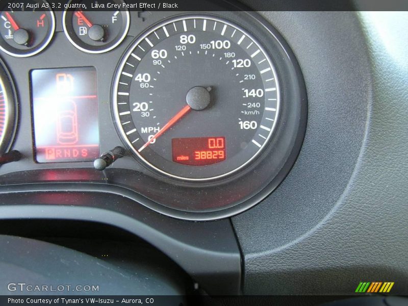 Lava Grey Pearl Effect / Black 2007 Audi A3 3.2 quattro