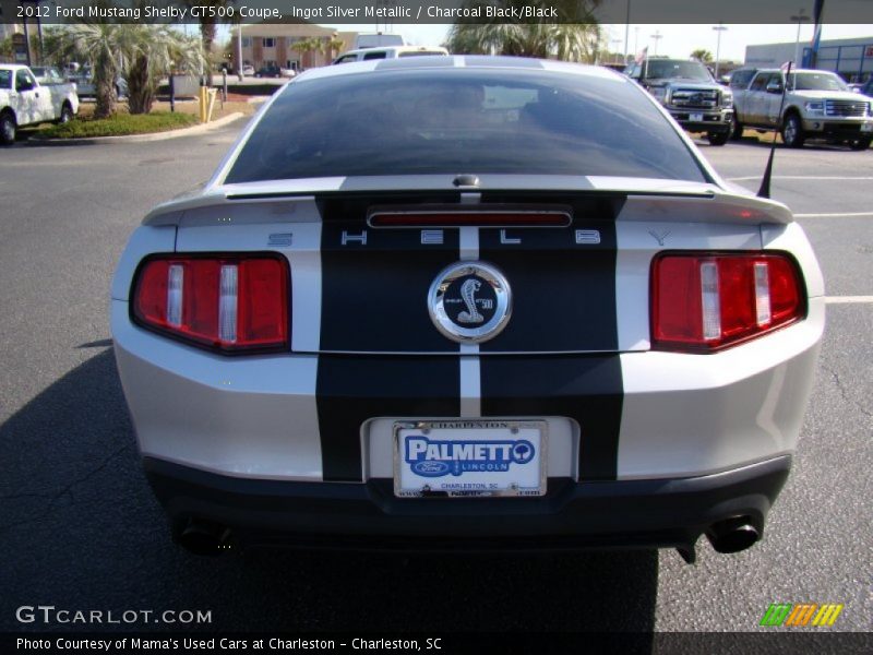 Ingot Silver Metallic / Charcoal Black/Black 2012 Ford Mustang Shelby GT500 Coupe