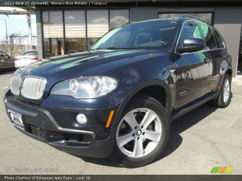 Monaco Blue Metallic / Tobacco 2010 BMW X5 xDrive48i