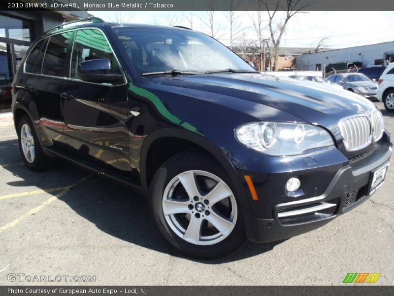 Monaco Blue Metallic / Tobacco 2010 BMW X5 xDrive48i
