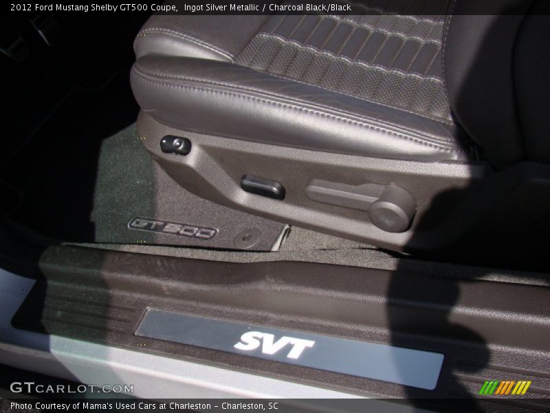 Ingot Silver Metallic / Charcoal Black/Black 2012 Ford Mustang Shelby GT500 Coupe