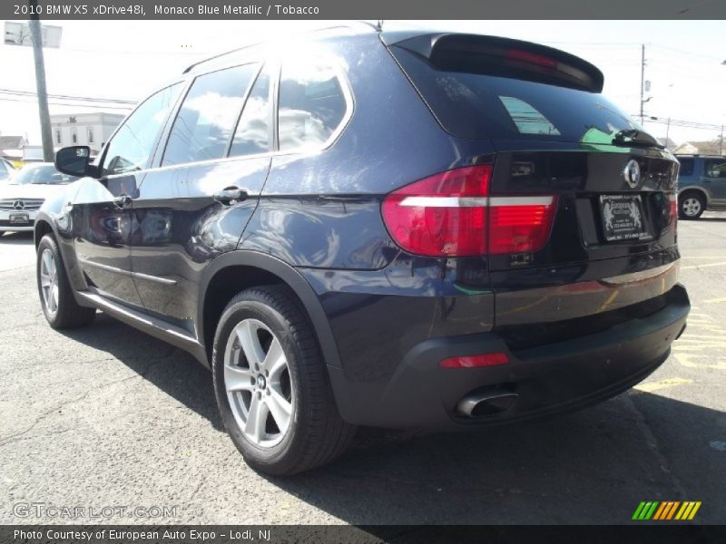 Monaco Blue Metallic / Tobacco 2010 BMW X5 xDrive48i