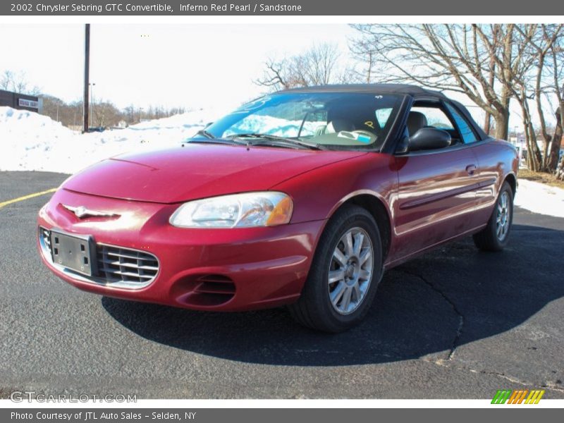 Inferno Red Pearl / Sandstone 2002 Chrysler Sebring GTC Convertible