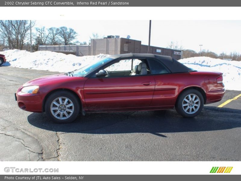 Inferno Red Pearl / Sandstone 2002 Chrysler Sebring GTC Convertible
