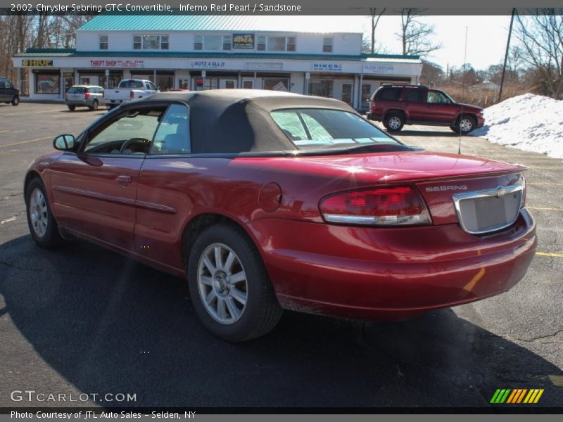 Inferno Red Pearl / Sandstone 2002 Chrysler Sebring GTC Convertible