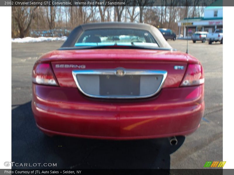 Inferno Red Pearl / Sandstone 2002 Chrysler Sebring GTC Convertible