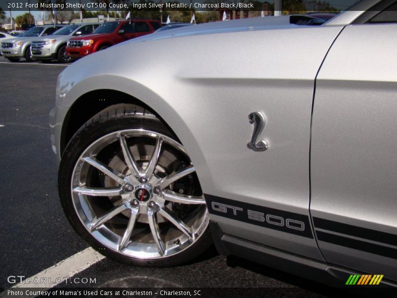 Ingot Silver Metallic / Charcoal Black/Black 2012 Ford Mustang Shelby GT500 Coupe