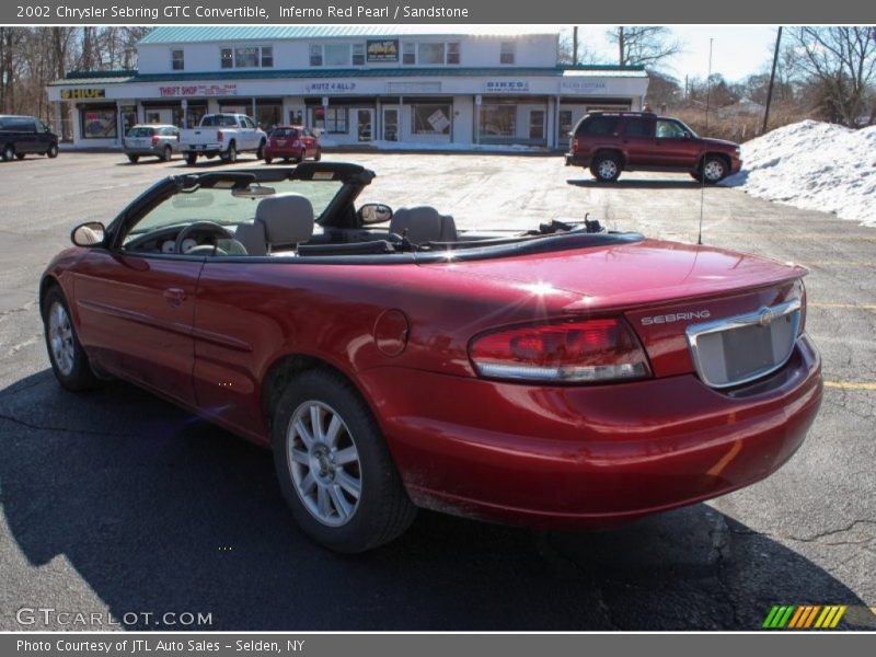 Inferno Red Pearl / Sandstone 2002 Chrysler Sebring GTC Convertible