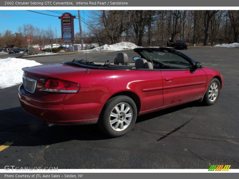 Inferno Red Pearl / Sandstone 2002 Chrysler Sebring GTC Convertible