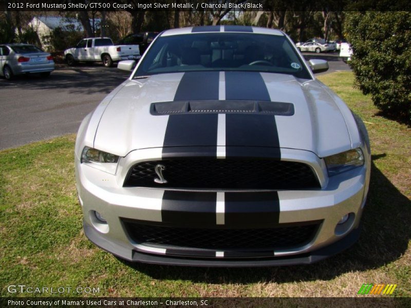 Ingot Silver Metallic / Charcoal Black/Black 2012 Ford Mustang Shelby GT500 Coupe