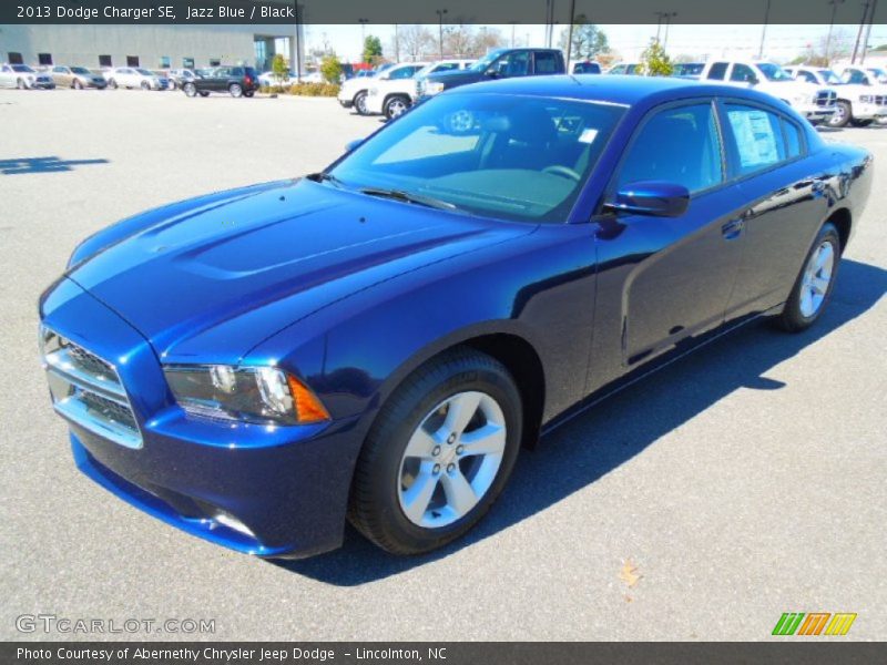 Jazz Blue / Black 2013 Dodge Charger SE