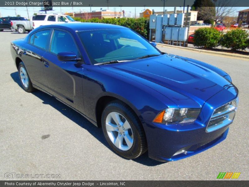 Jazz Blue / Black 2013 Dodge Charger SE