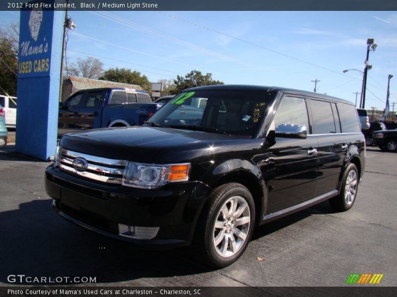 Black / Medium Light Stone 2012 Ford Flex Limited