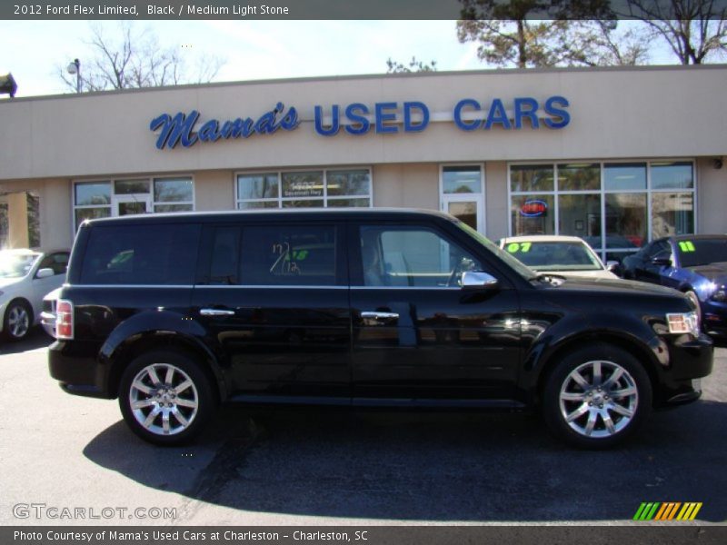 Black / Medium Light Stone 2012 Ford Flex Limited