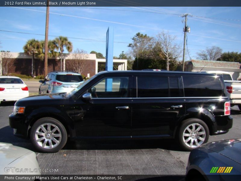 Black / Medium Light Stone 2012 Ford Flex Limited