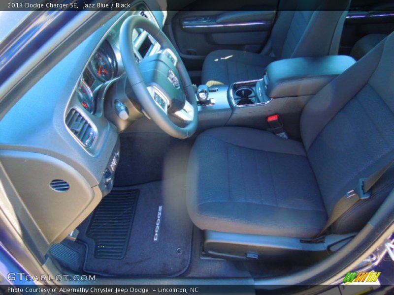 Jazz Blue / Black 2013 Dodge Charger SE